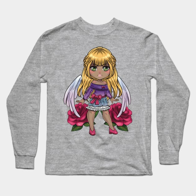 Posh Angel Long Sleeve T-Shirt by rvkhart